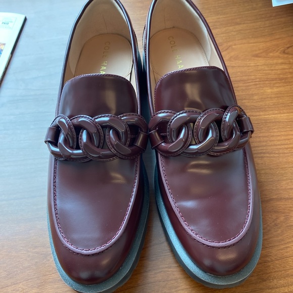 Women's Burgundy Loafers - Picture 5 of 6